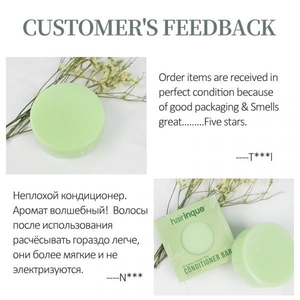 Organic Green Tea Conditioner Bar - Deep Conditioning